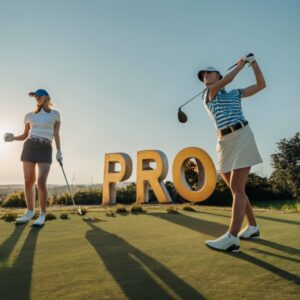 How do you hit a golf ball like a pro?